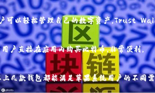 在苹果系统上，用户可以选择多种比特币钱包来存储和管理他们的加密货币。这些钱包各有特点，适合不同的使用需求。以下是一些在苹果系统上受欢迎的比特币钱包：

### 1. Coinbase Wallet
Coinbase Wallet 是由著名的加密货币交易所 Coinbase 提供的一款钱包。它的用户界面友好，适合刚入门的用户。用户可以通过它方便地发送和接收比特币，还支持多种其他加密货币。

### 2. Exodus
Exodus 是一个功能强大的多币种钱包，支持比特币和许多其他加密货币。它提供了内置交易功能，允许用户在钱包内部直接交换不同的加密货币。Exodus 的设计精美，非常适合喜欢美观界面的用户。

### 3. Mycelium
Mycelium 是一款老牌的比特币钱包，主要为经验丰富的用户设计。它具有强大的隐私保护功能，并支持硬件钱包。Mycelium 的界面虽不如其他钱包美观，但它提供了很多实用的功能。

### 4. Trust Wallet
Trust Wallet 是一个官方钱包，支持包括比特币在内的多种加密货币。它非常注重安全性，并且用户可以轻松管理自己的数字资产。Trust Wallet 还支持去中心化应用（DApp）。

### 5. BRD Wallet
BRD Wallet 是一款注重用户隐私的比特币钱包。其界面简洁易用，非常适合新手用户。BRD 还允许用户直接在应用内购买比特币，非常便利。

## 总结
选择适合自己的比特币钱包应根据个人需求来决定。无论是安全性、用户体验，还是功能的多样性，以上几款钱包都能满足苹果系统用户的不同需求。建议在使用钱包前，充分了解每款钱包的特点、优劣势，同时注意安全性和私密性，是非常重要的。