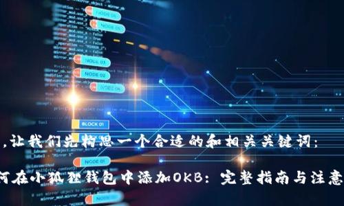 首先，让我们先构思一个合适的和相关关键词：

 如何在小狐狸钱包中添加OKB: 完整指南与注意事项